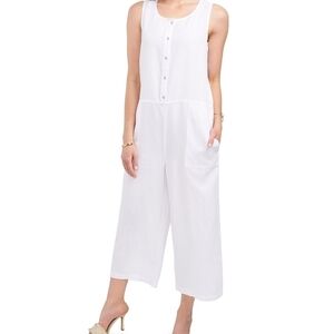 Vince Camuto Button Down Tencel Jumpsuit